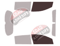 Gabarit vitrage - kit vitres avant - Holden Barina (6) 5 portes (2011 - 2018)