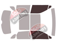 Gabarit vitrage - kit vitres avant - Chevrolet Blazer (1) 5 portes (depuis 2019)