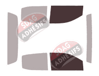 Gabarit vitrage - kit vitres avant - Chevrolet Colorado (2) Crew Cab Pick-up 4 portes (2013 - 2023)