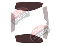 Gabarit vitrage - kit vitres avant - Chevrolet Corvette (8) C8 Cabriolet 2 portes (depuis 2020)