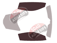 Gabarit vitrage - kit vitres avant - Chevrolet Corvette (8) C8 Coupe 3 portes (depuis 2020)