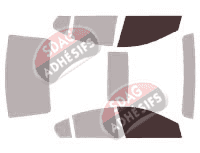 Gabarit vitrage - kit vitres avant - Chevrolet Cruze (1) Berline 4 portes (2008 - 2011)