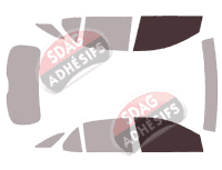 Gabarit vitrage - kit vitres avant - Chevrolet Equinox (3) 5 portes (2017 - 2023) Gabarit vitrage - kit vitres avant - Chevrolet Equinox (3) 5 portes (2017 - 2023)