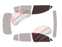 Gabarit vitrage - kit vitres avant - Chevrolet Equinox (4) EV 5 portes (depuis 2024)