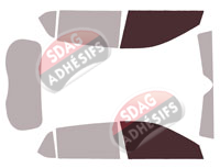 Gabarit vitrage - kit vitres avant - Chevrolet Groove (1) 5 portes (depuis 2022)