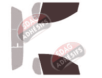 Gabarit vitrage - kit vitres avant - Chevrolet Montana Pick-up 2 portes (2003 - 2018)