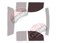 Gabarit vitrage - kit vitres avant - Chevrolet Silverado (3) Double Cabine Pick-up 4 portes (2013 - 2018) Gabarit vitrage - kit vitres avant - Chevrolet Silverado (3) Double Cabine Pick-up 4 portes (2013 - 2018)