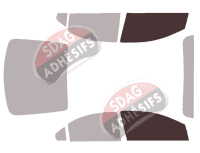 Gabarit vitrage - kit vitres avant - Chevrolet Sonic Berline 4 portes (2011 - 2020)
