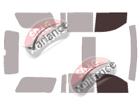 Gabarit vitrage - kit vitres avant - Chevrolet Tahoe (4) XL 5 portes (2014 - 2020)