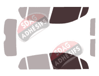 Gabarit vitrage - kit vitres avant - Chevrolet Trax 5 portes (2013 - 2023) Gabarit vitrage - kit vitres avant - Chevrolet Trax 5 portes (2013 - 2023)