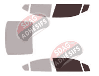 Gabarit vitrage - kit vitres avant - Chevrolet Volt (1) 5 portes (2011 - 2016)