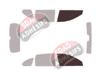 Gabarit vitrage - kit vitres avant - Holden Captiva 5 portes (2005 - 2018)
