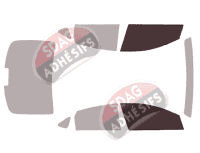 Gabarit vitrage - kit vitres avant - Chrysler 200 (2) Berline 4 portes (2014 - 2017)