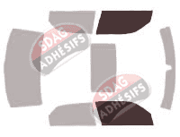 Gabarit vitrage - kit vitres avant - Chrysler 300 C Berline 4 portes (2005 - 2011)