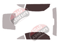 Gabarit vitrage - kit vitres avant - Chrysler Crossfire Coupe 2 portes (2003 - 2009)