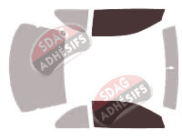 Gabarit vitrage - kit vitres avant - Chrysler Sebring (1) Coupe 2 portes (1995 - 2001)