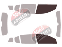 Gabarit vitrage - kit vitres avant - Citroën C5 Air Cross (1) 5 portes (depuis 2018)