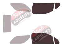 Gabarit vitrage - kit vitres avant - Ds DS3 (1) Cabriolet 2 portes (2013 - 2019) Gabarit vitrage - kit vitres avant - Ds DS3 (1) Cabriolet 2 portes (2013 - 2019)