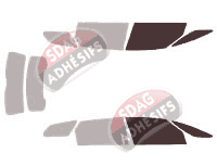 Gabarit vitrage - kit vitres avant - Ds DS5 5 portes (2011 - 2018) Gabarit vitrage - kit vitres avant - Ds DS5 5 portes (2011 - 2018)