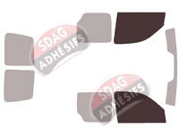 Gabarit vitrage - kit vitres avant - Peugeot Partner (1) Utilitaire 6 portes (1996 - 2008) Gabarit vitrage - kit vitres avant - Peugeot Partner (1) Utilitaire 6 portes (1996 - 2008)