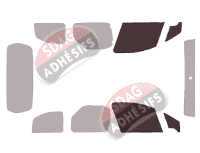 Gabarit vitrage - kit vitres avant - Citroën Berlingo (2) 4 portes (2008 - 2018) Gabarit vitrage - kit vitres avant - Citroën Berlingo (2) 4 portes (2008 - 2018)