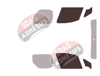 Gabarit vitrage - kit vitres avant - Citroën Berlingo (2) Utilitaire 4/5 portes (2008 - 2018) Gabarit vitrage - kit vitres avant - Citroën Berlingo (2) Utilitaire 4/5 portes (2008 - 2018)