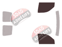 Gabarit vitrage - kit vitres avant - Peugeot Partner (1) Utilitaire 4 portes (1996 - 2008) Gabarit vitrage - kit vitres avant - Peugeot Partner (1) Utilitaire 4 portes (1996 - 2008)