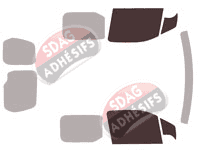 Gabarit vitrage - kit vitres avant - Peugeot Partner (3) Utilitaire 6 portes (depuis 2018) Gabarit vitrage - kit vitres avant - Peugeot Partner (3) Utilitaire 6 portes (depuis 2018)