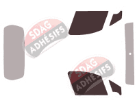 Gabarit vitrage - kit vitres avant - Citroën Berlingo (2) Utilitaire 3 portes (2008 - 2018) Gabarit vitrage - kit vitres avant - Citroën Berlingo (2) Utilitaire 3 portes (2008 - 2018)