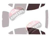 Gabarit vitrage - kit vitres avant - Citroën C4 (1) 5 portes (2004 - 2011) Gabarit vitrage - kit vitres avant - Citroën C4 (1) 5 portes (2004 - 2011)