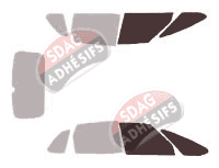 Gabarit vitrage - kit vitres avant - Citroën C4 (1) Picasso 5 portes (2006 - 2013) Gabarit vitrage - kit vitres avant - Citroën C4 (1) Picasso 5 portes (2006 - 2013)