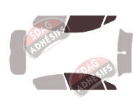 Gabarit vitrage - kit vitres avant - Citroën DS4 (1) 5 portes (2011 - 2018) Gabarit vitrage - kit vitres avant - Citroën DS4 (1) 5 portes (2011 - 2018)