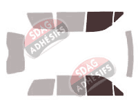Gabarit vitrage - kit vitres avant - Peugeot 806 5 portes (1994 - 2002)