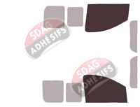 Gabarit vitrage - kit vitres avant - Citroën Jumpy (2) Utilitaire 5/6 portes (2007 - 2017)