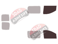 Gabarit vitrage - kit vitres avant - Fiat Scudo (2) Utilitaire 5 portes (2007 - 2017)