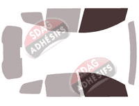 Gabarit vitrage - kit vitres avant - Renault Duster (2) 5 portes (2018 - 2024)