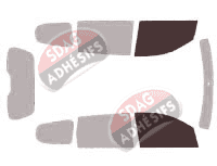 Gabarit vitrage - kit vitres avant - Dacia Lodgy 5 portes (2012 - 2022)