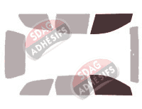 Gabarit vitrage - kit vitres avant - Holden Viva (1) JF Break 5 portes (2002 - 2010) Gabarit vitrage - kit vitres avant - Holden Viva (1) JF Break 5 portes (2002 - 2010)