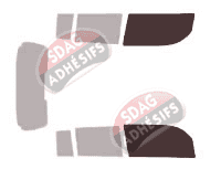 Gabarit vitrage - kit vitres avant - Daihatsu Materia 5 portes (2006 - 2011)
