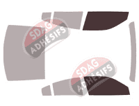 Gabarit vitrage - kit vitres avant - Dodge Charger (7) Berline 4 portes (2015 - 2024)