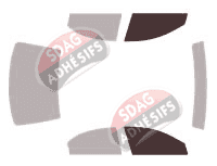 Gabarit vitrage - kit vitres avant - Dodge Stratus (2) Berline 4 portes (2000 - 2007)
