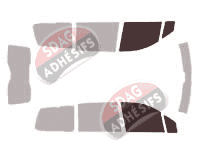 Gabarit vitrage - kit vitres avant - Fiat Ulysse (2) 5 portes (2002 - 2011)