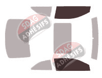 Gabarit vitrage - kit vitres avant - Audi A5 (1) Coupe 2 portes (2007 - 2016) Gabarit vitrage - kit vitres avant - Audi A5 (1) Coupe 2 portes (2007 - 2016)