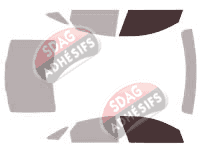 Gabarit vitrage - kit vitres avant - Jaguar XJ (6) Berline 4 portes (2010 - 2019)