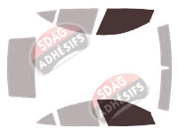 Gabarit vitrage - kit vitres avant - Fisker Karma Berline 4 portes (2012 - 2017) Gabarit vitrage - kit vitres avant - Fisker Karma Berline 4 portes (2012 - 2017)