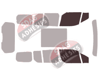 Gabarit vitrage - kit vitres avant - Ford Grand Tourneo (2) Connect 5 portes (2014 - 2024)