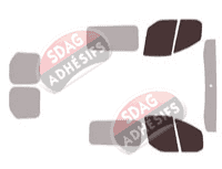 Gabarit vitrage - kit vitres avant - Ford Custom Transit (1) Utilitaire 6 portes (2014 - 2023) Gabarit vitrage - kit vitres avant - Ford Custom Transit (1) Utilitaire 6 portes (2014 - 2023)