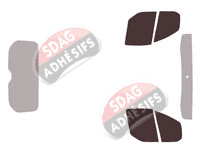 Gabarit vitrage - kit vitres avant - Ford Custom Transit (1) Utilitaire 4/5 portes (2014 - 2023) Gabarit vitrage - kit vitres avant - Ford Custom Transit (1) Utilitaire 4/5 portes (2014 - 2023)