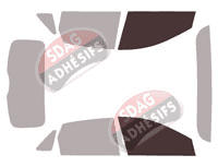 Gabarit vitrage - kit vitres avant - Ford Escape (4) 5 portes (depuis 2019)