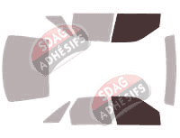 Gabarit vitrage - kit vitres avant - Ford Escort (6) 5 portes (1990 - 2000)